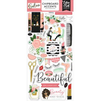 Echo Park Salon Sticker - Chipboard Accents